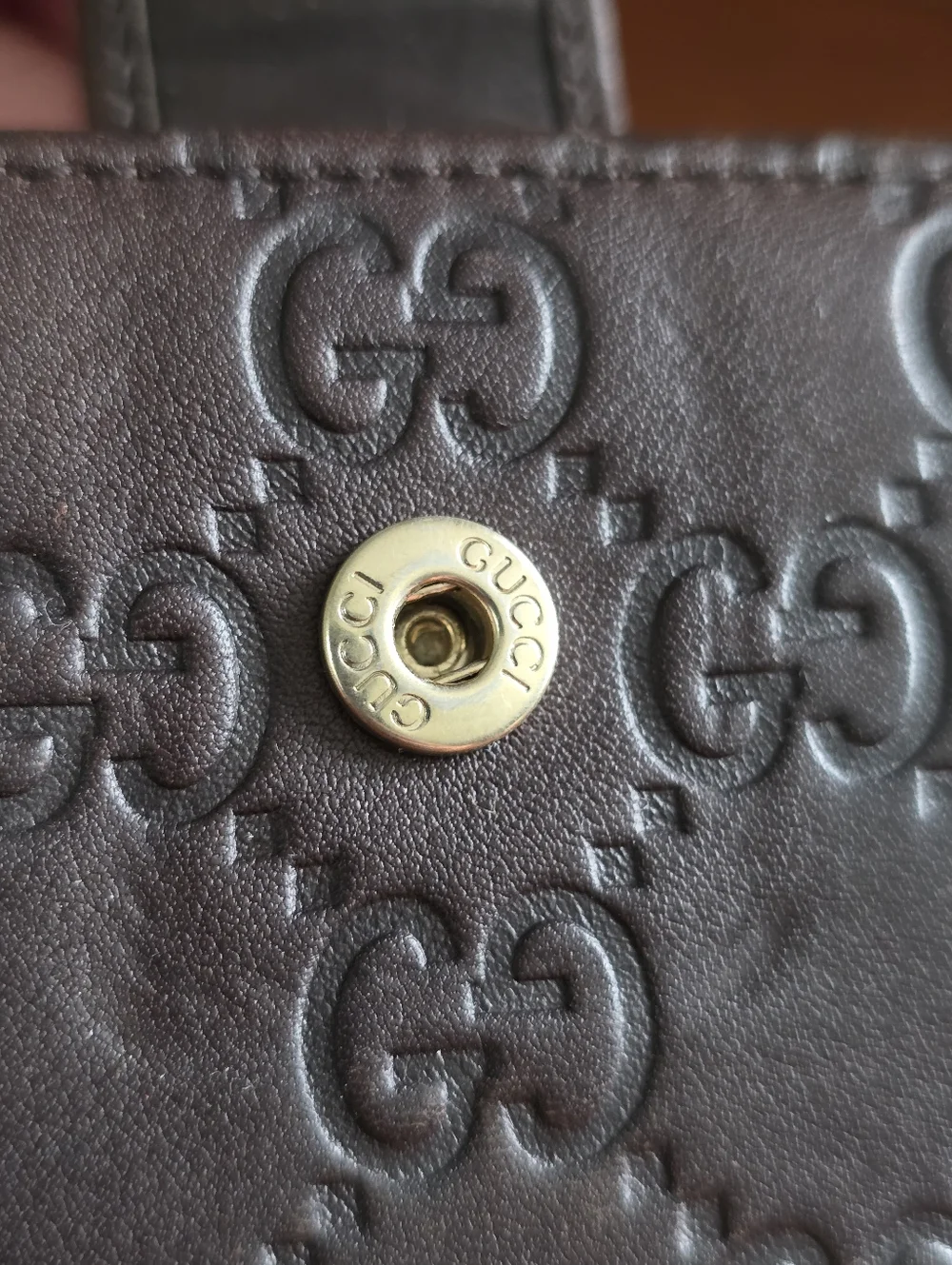 Gucci Guccissima Continental Wallet Brown Leather Wallet COA - Picture 7 of 16